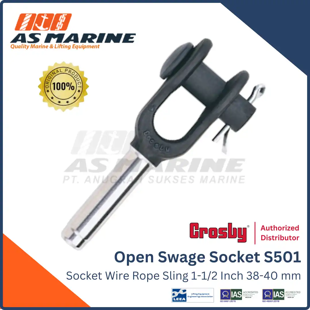 Open Swage Socket / Socket Wire Rope Sling Crosby S501 1-1/2 Inch 38-40 mm